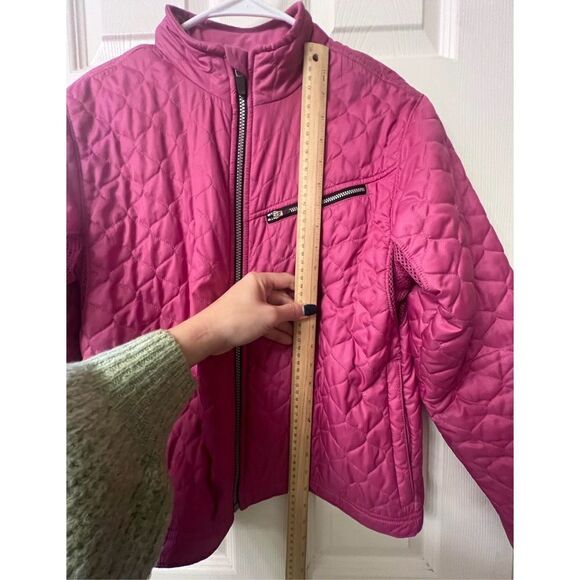 Obermeyer Womens Pink Quilted Full Zip Ski/Snow Jacket Size 10 - Picture 8 of 12
